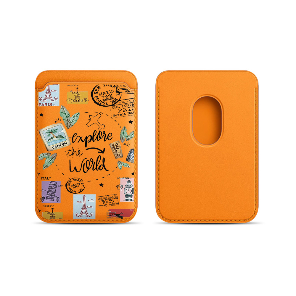 Phone Accessories For Travel - 트렌디한 INS 가죽 카드 지갑 커버