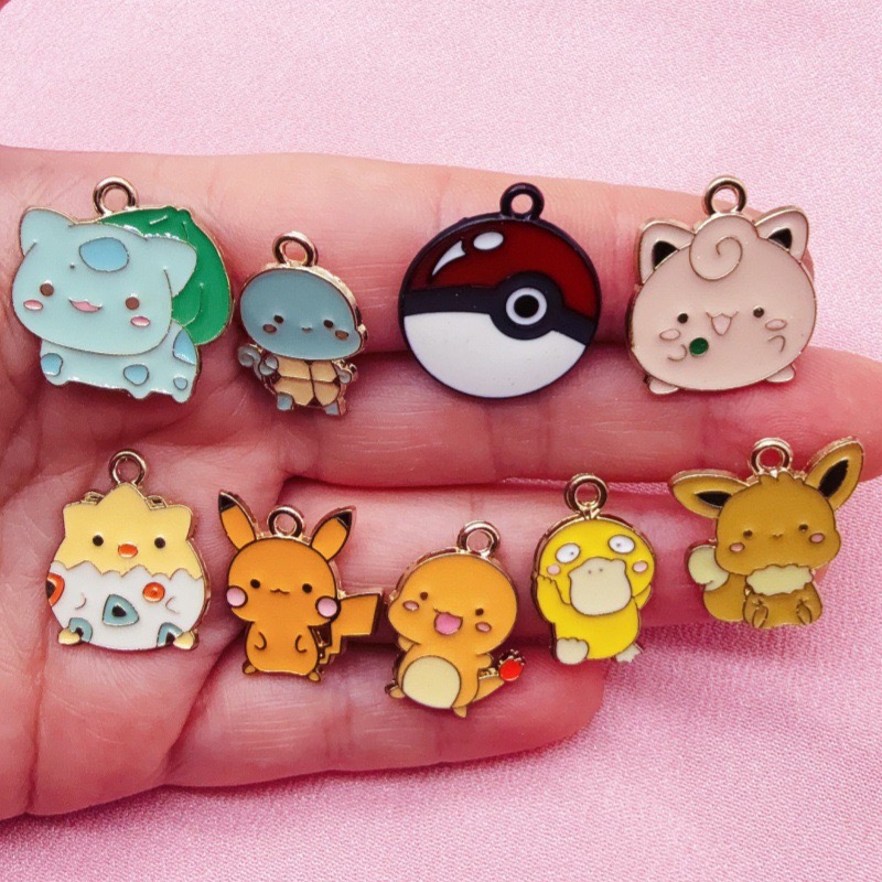 Phone Accessories Jewelry - 10pcs 만화 드립 오일 쥬얼리 액세서리