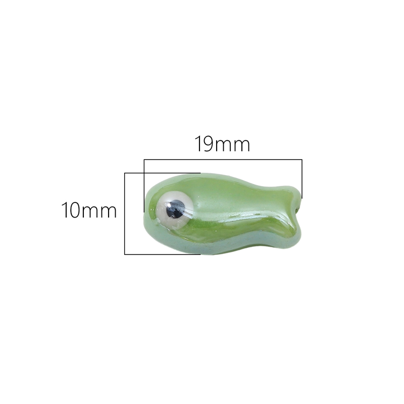10Pcs 빈티지 물고기 세라믹 비즈 DIY 절묘한 팔 - Phone Accessories Jewelry 리뷰 및 가격