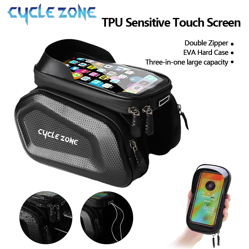 자전거 전화 가방 자전거 상단 전면 튜브 프레임 가방  - Phone Zone Accessories & Repair 리뷰 및 가격