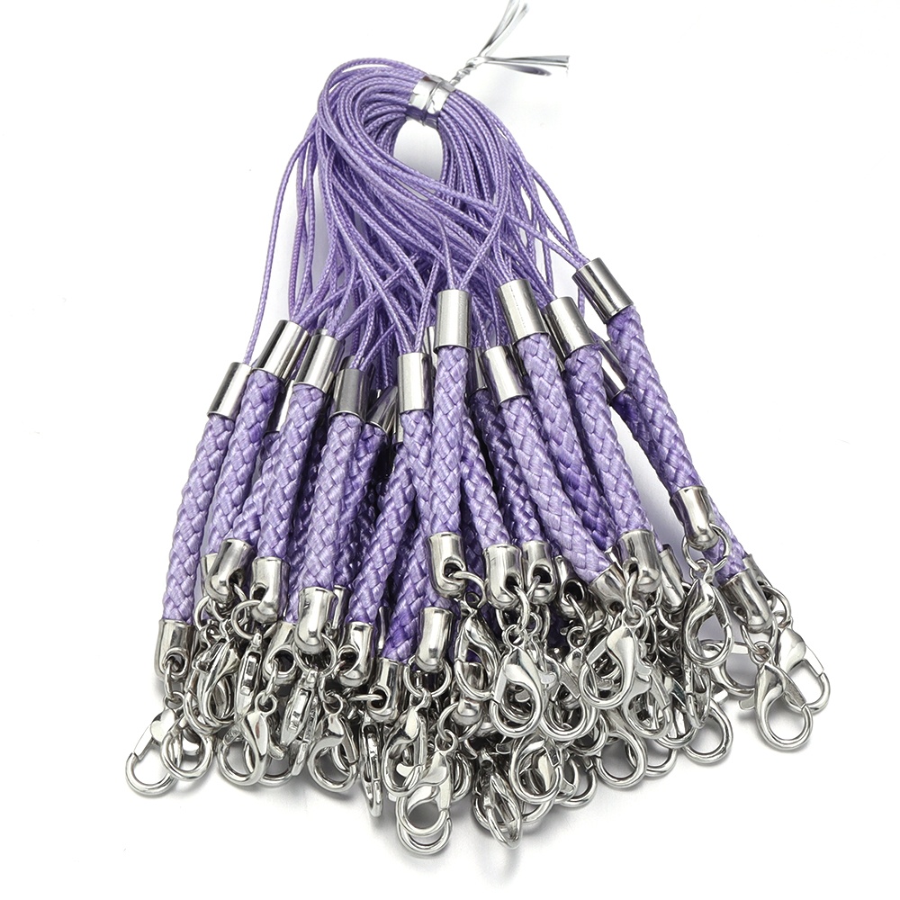 10개/세트 9cm 멀티컬러 브레이드 랜야드, 로브스터 - Phone Accessories Jewelry 리뷰 및 가격