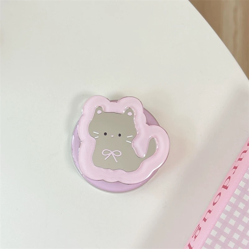 카툰 미러 텔레스코픽 폰 스탠드 카와이 인스 360 ° - Phone Accessories Video 리뷰 및 가격
