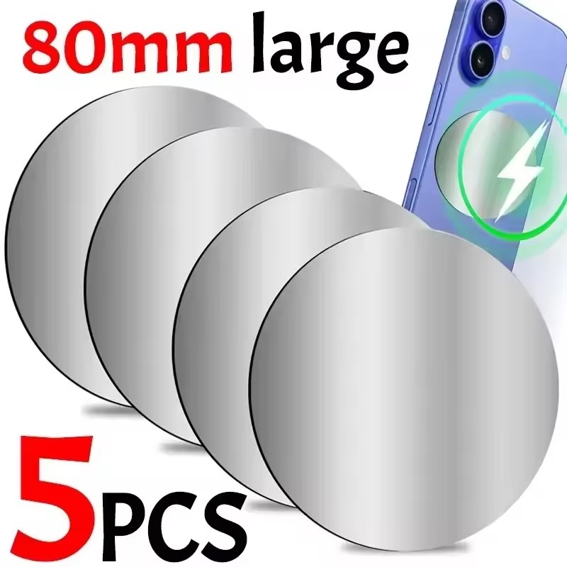 1-5PCS 8CM 휴대 전화 태블릿 용 자기 금속 플 - Phone Accessories Website 리뷰 및 가격