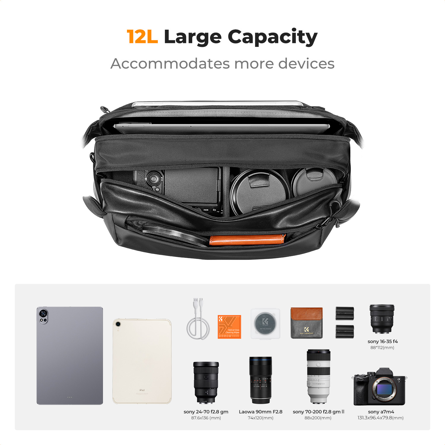 K&F CONCEPT 12L/10L 카메라 슬링백 방수 - Phone Accessories For Travel 리뷰 및 가격