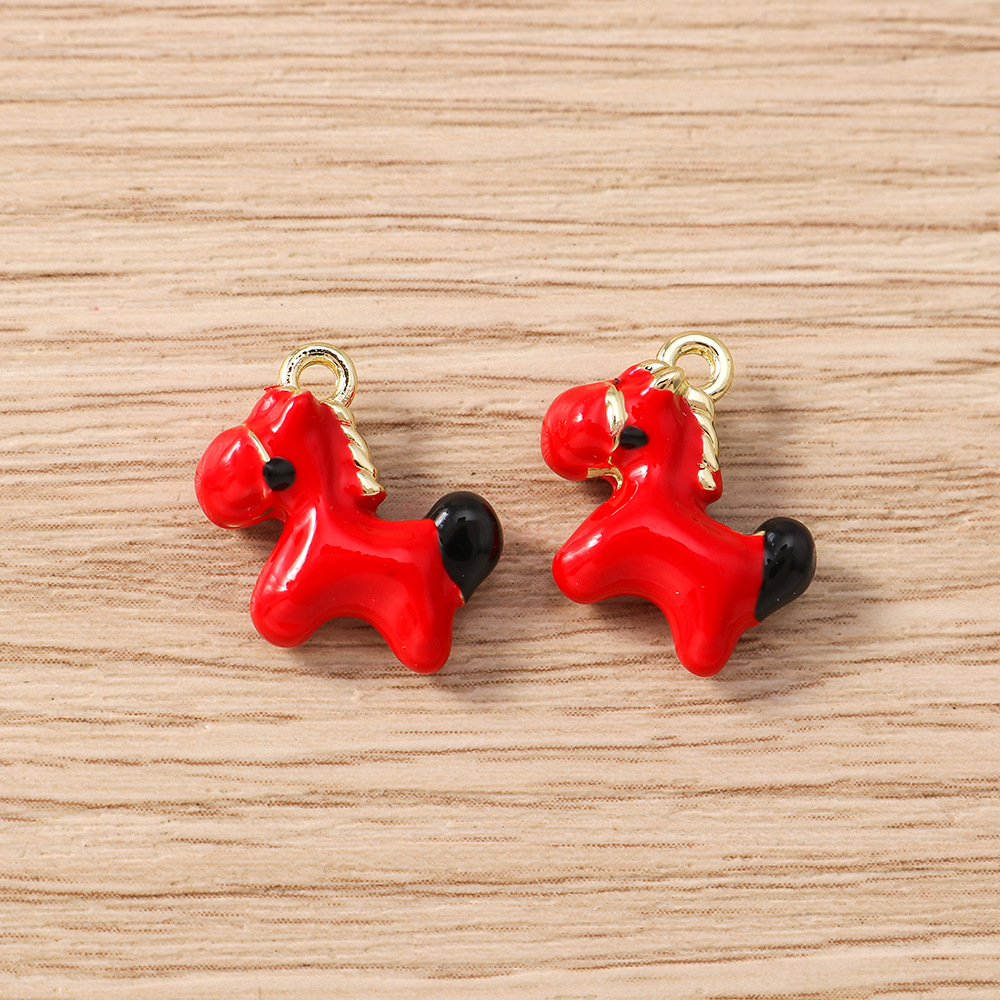귀여운 작은 말 모양 참 5개, 합금 동물 펜던트, D - Phone Accessories Jewelry 리뷰 및 가격