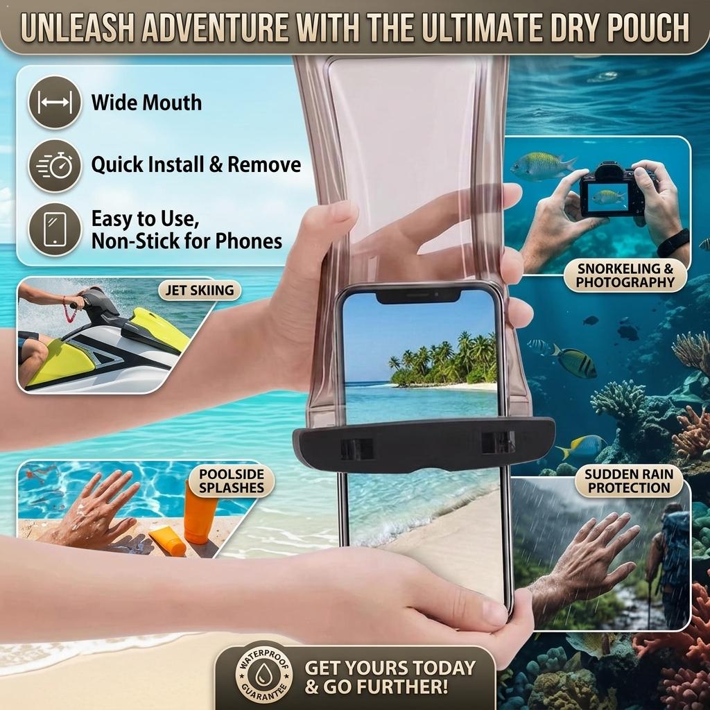 아이폰 스마트폰용 방수 휴대폰 케이스 드라이백 파우치, - Phone Accessories For Travel 리뷰 및 가격