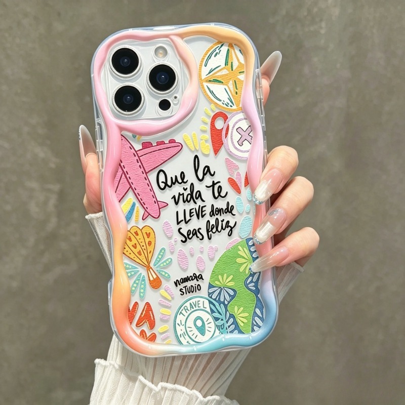 그라피티 여행 비행기 패턴 폰 케이스 아이폰 17 Pr - Phone Accessories For Travel 리뷰 및 가격