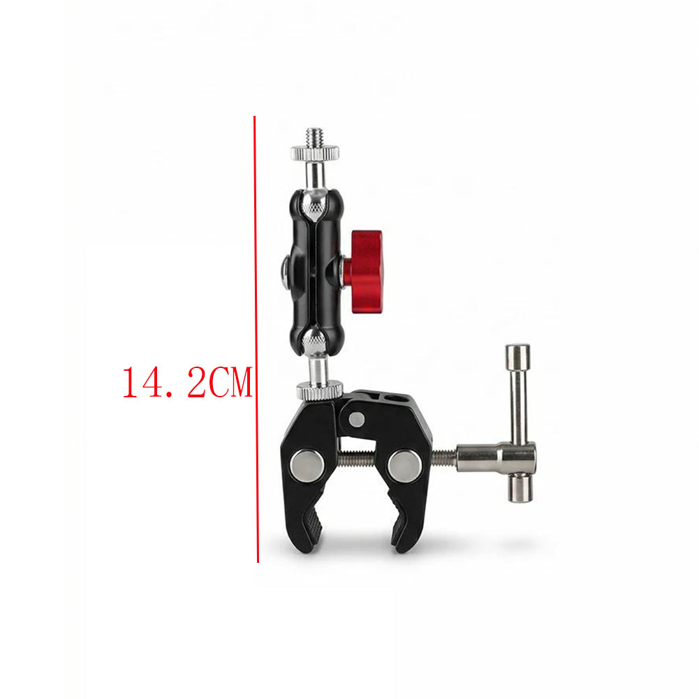 1/4 카메라 메탈 슈퍼 클램프, 더블 볼 헤드 매직  - Phone Accessories Video 리뷰 및 가격