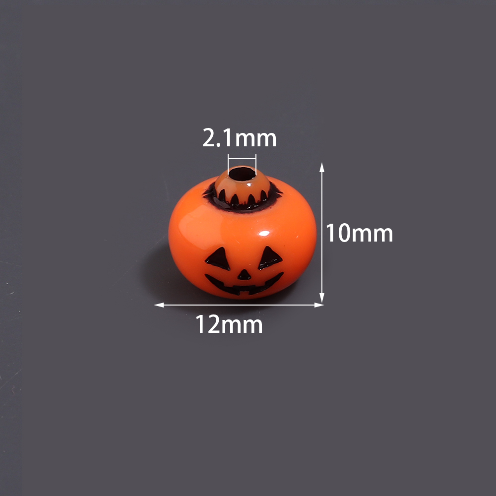 50개 12x10mm 할로윈 악마 호박 아크릴 비즈 D - Phone Accessories Jewelry 리뷰 및 가격