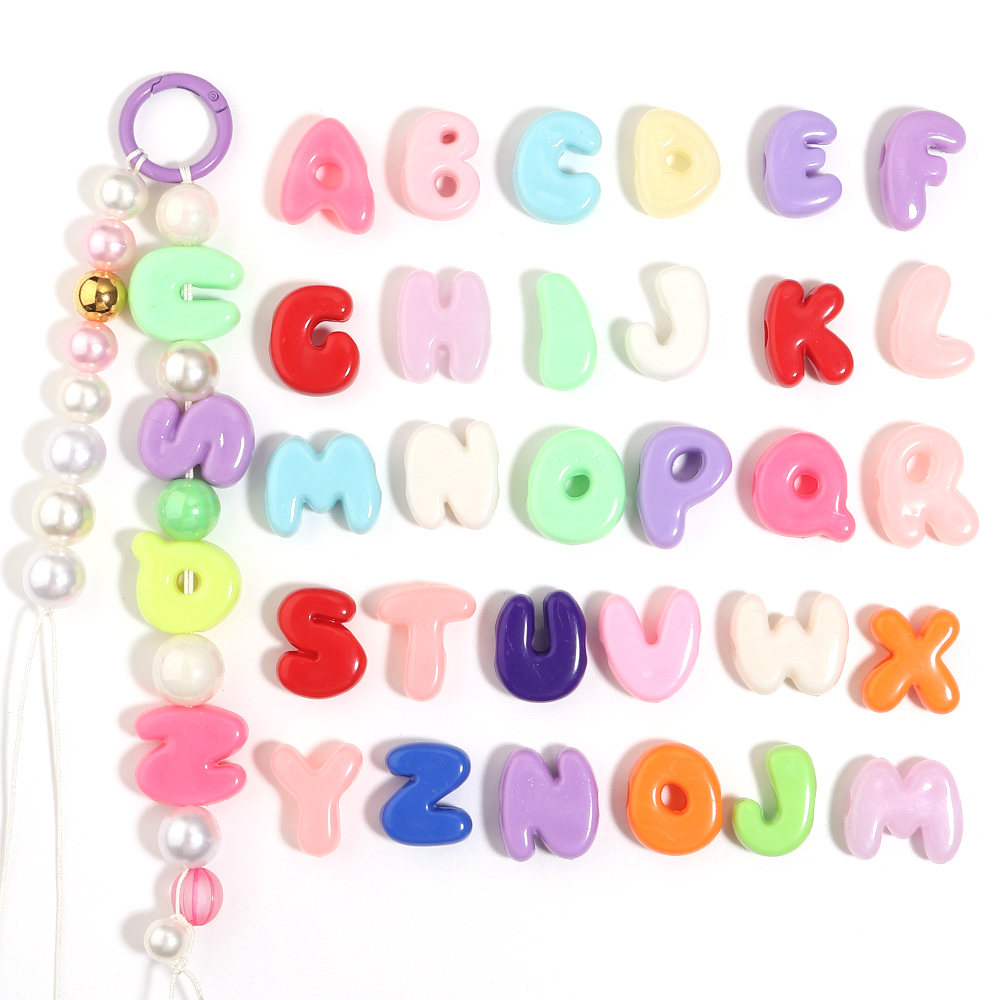 20-30개 아크릴 영어 알파벳 조기 교육용 문자 비즈 - Phone Accessories Jewelry 리뷰 및 가격